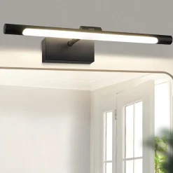 Nettlife Lampe à miroir LED salle de bain 6W blanc neutre 4000K pinçable Applique murale chrome* Miroir Grossissant Lumineux