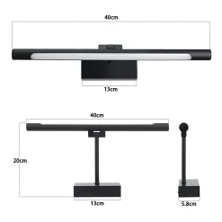 Nettlife Lampe à miroir LED salle de bain 6W blanc neutre 4000K pinçable Applique murale chrome* Miroir Grossissant Lumineux