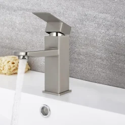 Nettlife robinet d'évier robinet chaud/froid robinet haute pression en acier inoxydable* Robinet Lavabo Et Vasque