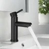 Nettlife robinet d'évier robinet chaud/froid robinet haute pression en acier inoxydable
