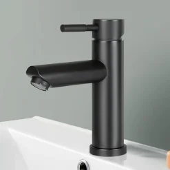 Nettlife robinet d'évier robinet chaud/froid robinet haute pression en acier inoxydable