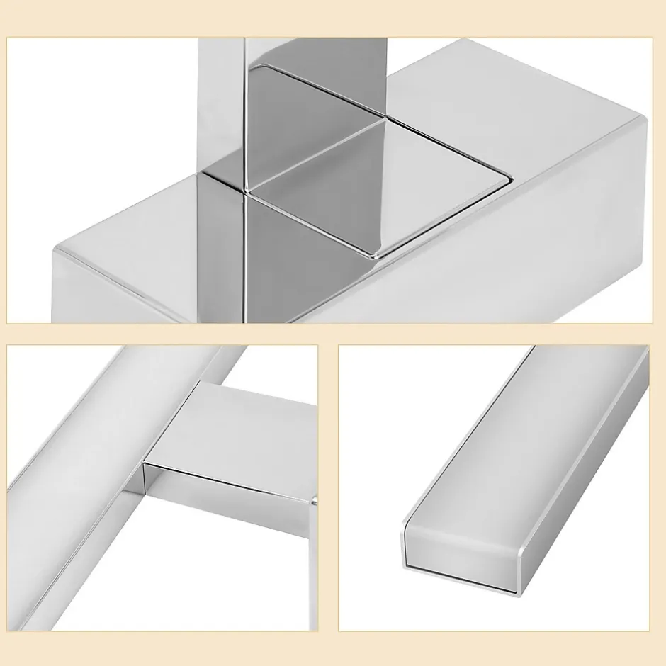 Nettlife Spiegelleuchte Led 8W et Blanc Neutre et 4000K Moderne Chromé 40cm