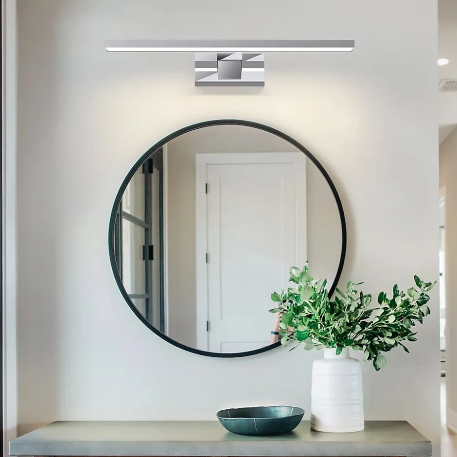 Nettlife Spiegelleuchte Led 8W et Blanc Neutre et 4000K Moderne Chromé 40cm
