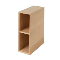 GoodHome Niche 2 cases Avela placage chêne 20 cm* Etagère Salle De Bains