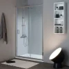 Kiamami Valentina Niche de douche avec porte coulissante 100 cm en verre 6 mm - new giada* Porte De Douche