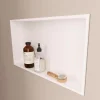Italbox Niche de Douche Blanc Satiné - 30x60 cm - Rangement Mural Salle de Bain - NOOK