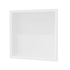 Ledimex Niche de Douche Mural 33 x 33 cm - Rangement Salle de Bain en finition Blanc Satiné - ATLANTIC* Niche De Salle De Bains