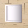 Ledimex Niche de Douche Mural 33 x 33 cm - Rangement Salle de Bain en finition Niquel Brossé - ATLANTIC