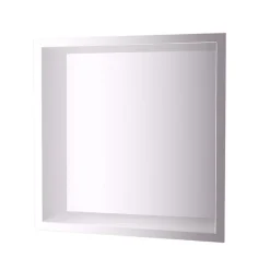Ledimex Niche de Douche Mural 33 x 33 cm - Rangement Salle de Bain en finition Niquel Brossé - ATLANTIC