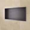 Ledimex Niche de Douche Mural 63 x 33 cm - Rangement Salle de Bain en finition Noir Métal - PACIFIC* Niche De Salle De Bains