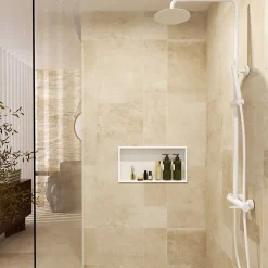 Ledimex Niche de Douche Mural 63 x 33 cm - Rangement Salle de Bain en finition Noir Métal - PACIFIC* Niche De Salle De Bains