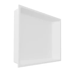 Italbox Niche de Douche Noir Satiné - 30x30 cm - Rangement Mural Salle de Bain - NOOK* Niche De Salle De Bains