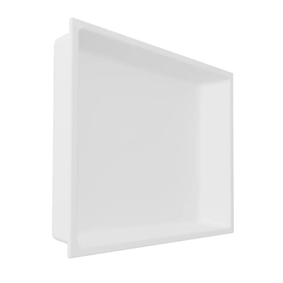 Italbox Niche de Douche Noir Satiné - 30x30 cm - Rangement Mural Salle de Bain - NOOK* Niche De Salle De Bains