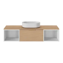 GoodHome Niche l.40 x H.30 x P.45 cm blanc mat Kentia* Meuble Sous-Vasque