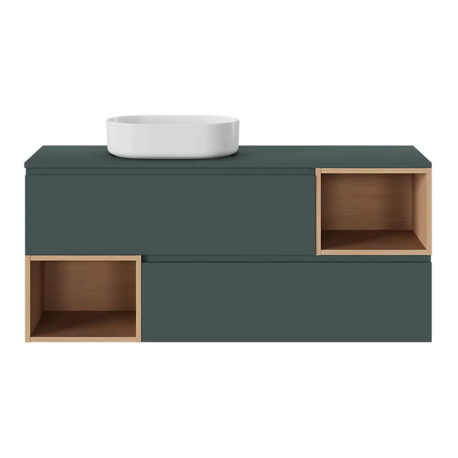 GoodHome Niche l.40 x H.30 x P.45 cm effet chêne Kentia* Meuble Sous-Vasque
