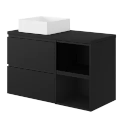 GoodHome Niche l.40 x H.30 x P.45 cm noir mat Kentia
