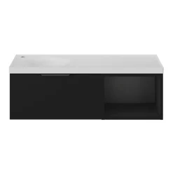 GoodHome Niche l.40 x H.30 x P.45 cm noir mat Kentia