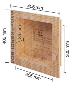Schluter Niche murale à carreler KERDI-BOARD-N - 305 x 508 x 89 mm - Sans tablette