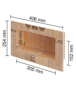 Schluter Niche murale à carreler KERDI-BOARD-N - 305 x 508 x 89 mm - Sans tablette