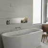 Sanitaire Niche murale de douche, étagère encastrable douche acier Inox Brossé - 30x90cm* Niche De Salle De Bains