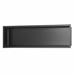 Sanitaire Niche murale de douche, étagère encastrable douche acier Noir Mat - 30x90cm* Niche De Salle De Bains