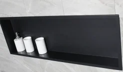 Bernstein Niche murale de douche, étagère encastrable douche acier inox - 90x30x10cm - BS903010 Noir* Niche De Salle De Bains