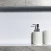 Bernstein Niche murale de douche, étagère encastrable douche acier inox, sans rebord - 60x30x10cm - BS603010 Blanc* Niche De Salle De Bains