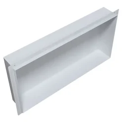 Bernstein Niche murale de douche, étagère encastrable douche acier inox, sans rebord - 60x30x10cm - BS603010 Blanc* Niche De Salle De Bains