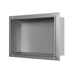 Bernstein Niche murale douche acier inoxydable, étagère rangement douche salle de bain encastré BS203010, 20x30x10cm, Acier brossé* Niche De Salle De Bains