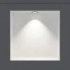Bernstein Niche murale douche acier inox + Spot LED, étagère douche encastrable NT303010X - 30x30x10cm (HxLxP) - Blanc, 1x Spot noir mat* Niche De Salle De Bains