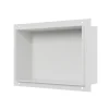 Bernstein Niche murale douche acier inoxydable, étagère rangement douche salle de bain encastrable sans cadre BS203010 - 20x30x10cm - Blanc* Niche De Salle De Bains