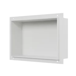 Bernstein Niche murale douche acier inoxydable, étagère rangement douche salle de bain encastrable sans cadre BS203010 - 20x30x10cm - Blanc* Niche De Salle De Bains