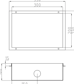 Bernstein Niche murale douche étanche acier inox avec Spot LED, étagère douche encastrable, 20x30x10cm (HxLxP), Acier brossé, 1x Spot Blanc* Niche De Salle De Bains