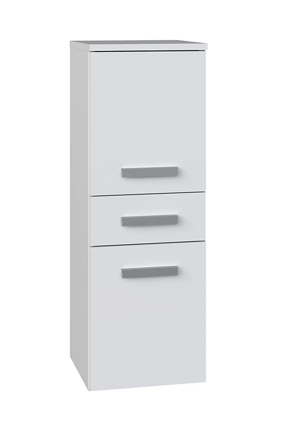 Autres NINA - Meuble salle de bain 2 portes + 1 tiroir - 30x30x85cm - Colonne basse rangement SDB* Meuble De Salle De Bains Faible Profondeur|Colonne De Salle De Bains
