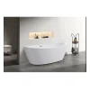 Oceanic Baignoire ilot Rosa - L.177 x I.83 x H.58 cm - En acrylique - Bonde poussoir - Blanc* Baignoire Îlot