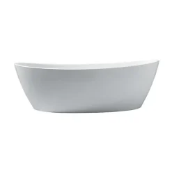 Oceanic Baignoire ilot Rosa - L.177 x I.83 x H.58 cm - En acrylique - Bonde poussoir - Blanc* Baignoire Îlot