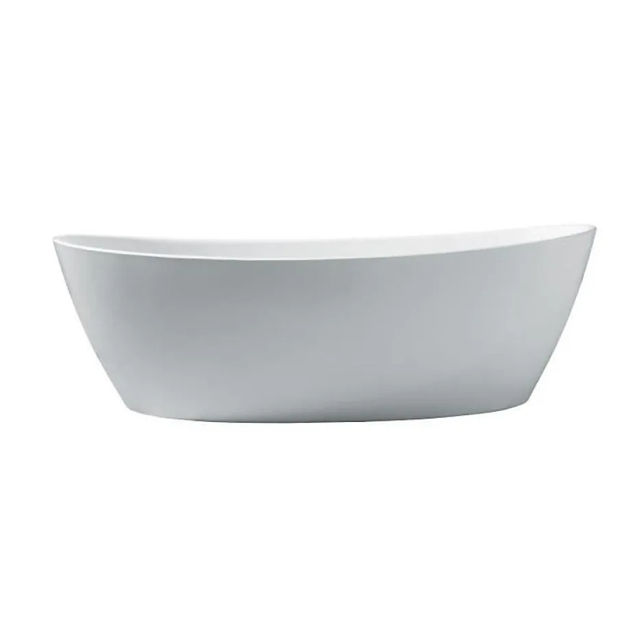 Oceanic Baignoire ilot Rosa - L.177 x I.83 x H.58 cm - En acrylique - Bonde poussoir - Blanc* Baignoire Îlot