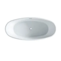 Oceanic Baignoire ilot Rosa - L.177 x I.83 x H.58 cm - En acrylique - Bonde poussoir - Blanc* Baignoire Îlot