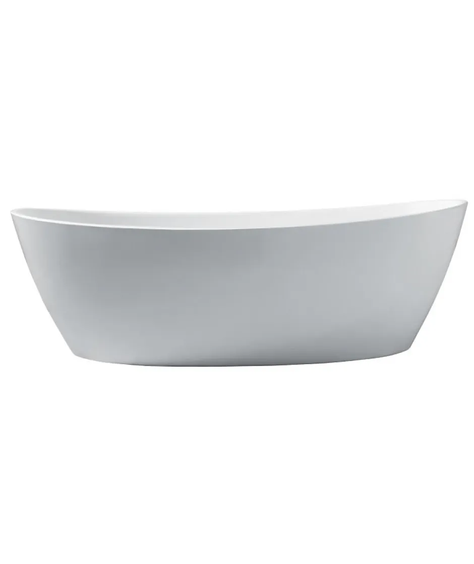 Oceanic Baignoire ilot Rosa - L.177 x I.83 x H.58 cm - En acrylique - Bonde poussoir - Blanc* Baignoire Îlot
