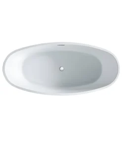 Oceanic Baignoire ilot Rosa - L.177 x I.83 x H.58 cm - En acrylique - Bonde poussoir - Blanc* Baignoire Îlot