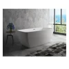 Oceanic Baignoire ilot Stella - L.160 x I.75 x H.60 cm - En acrylique - Bonde a clapet - Blanc