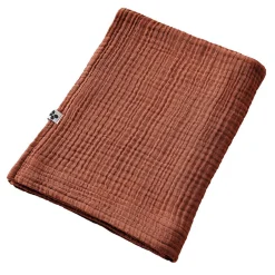 Altobuy OUREA - Serviette de Bain 90x150cm Gaze de Coton Terracotta* Serviette De Bain