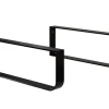 T-Bath Pack 2 supports porte-serviettes pour plan de toilette - noir mat