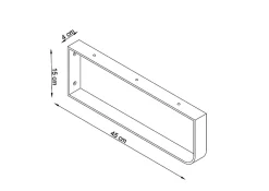 T-Bath Pack 2 supports porte-serviettes pour plan de toilette - noir mat