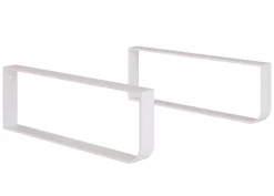 T-Bath Pack 2 supports porte-serviettes pour plan de toilette - chromé brillant