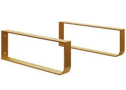 T-Bath Pack 2 supports porte-serviettes pour plan de toilette - or doré mat* Plan De Travail Salle De Bains