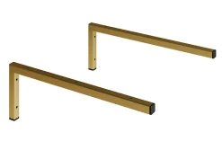 T-Bath Pack 2 supports équerres pour plan de toilette - or doré mat