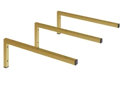 T-Bath Pack 3 supports équerres pour plan de toilette - or doré mat* Plan De Travail Salle De Bains