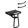 Pellet Pack avec siège de douche PMR escamotable noir mat + 2 barres d'appui 42,5 cm