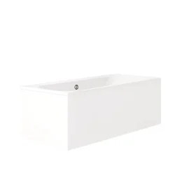 Jacob Delafon Pack baignoire droite 180 x 80 Elise + tablier en angle + vidage